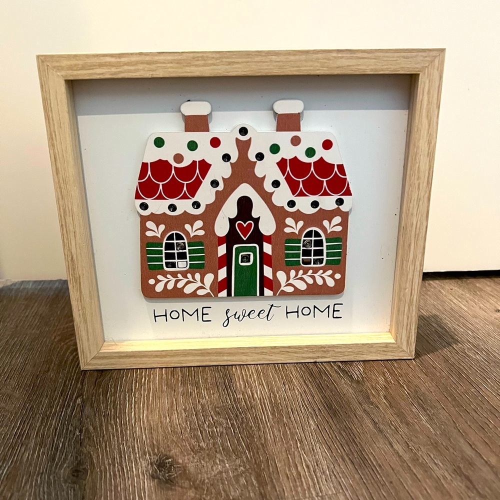 Adorable Light-up Home Sweet Home Framed Wall Art- NWT